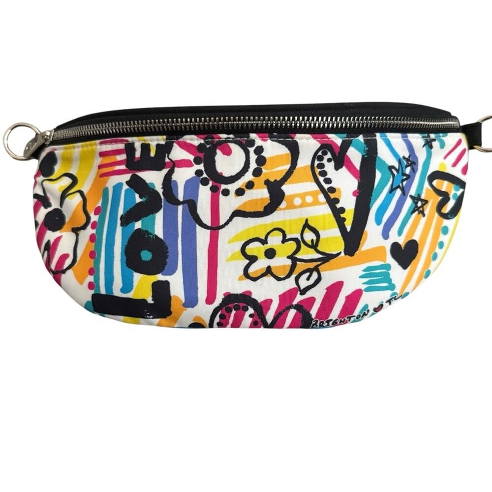 Brighton Graffiti Love Crossbody Colorful Graphic Print Belt Bag